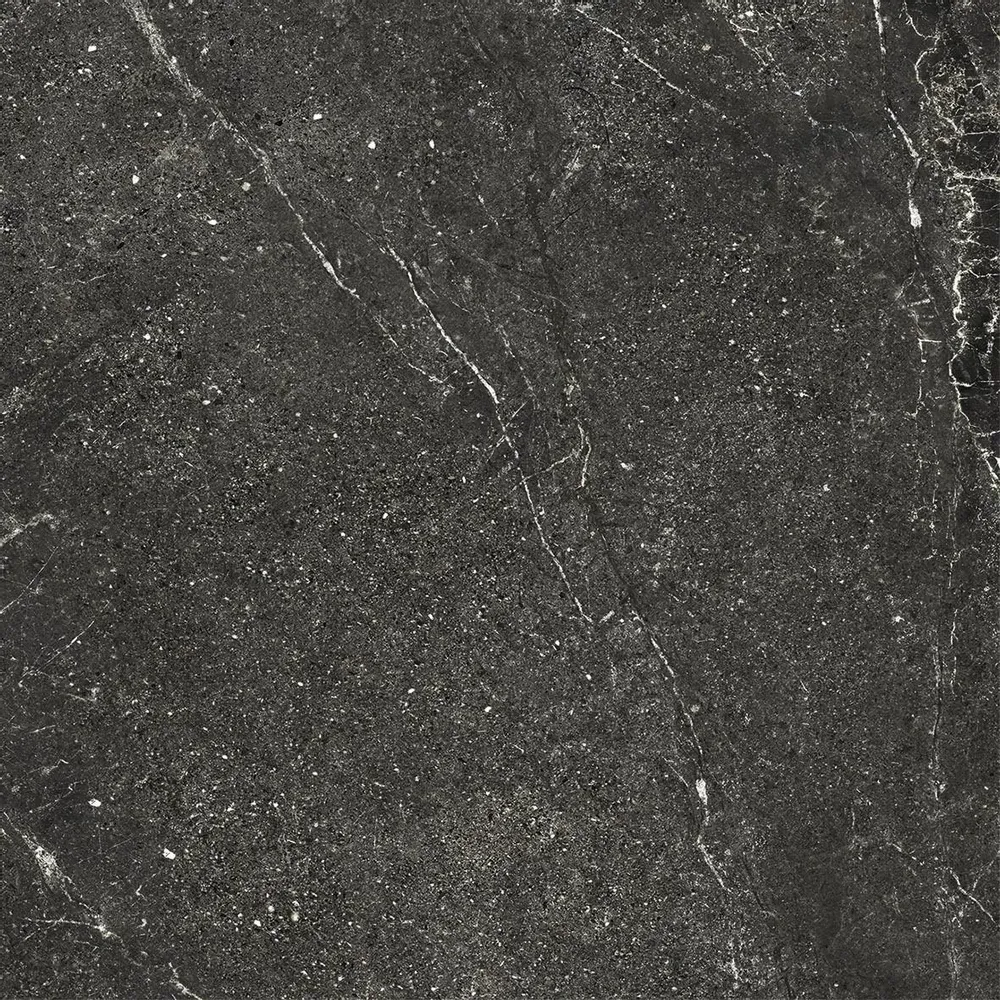 Outdoor floor coverings - Black Veined Stone Effect Porcelain Stoneware, Non-Slip, 60x60 cm - EWBE1334 (Ceramishop.fr) - CERAMISHOP