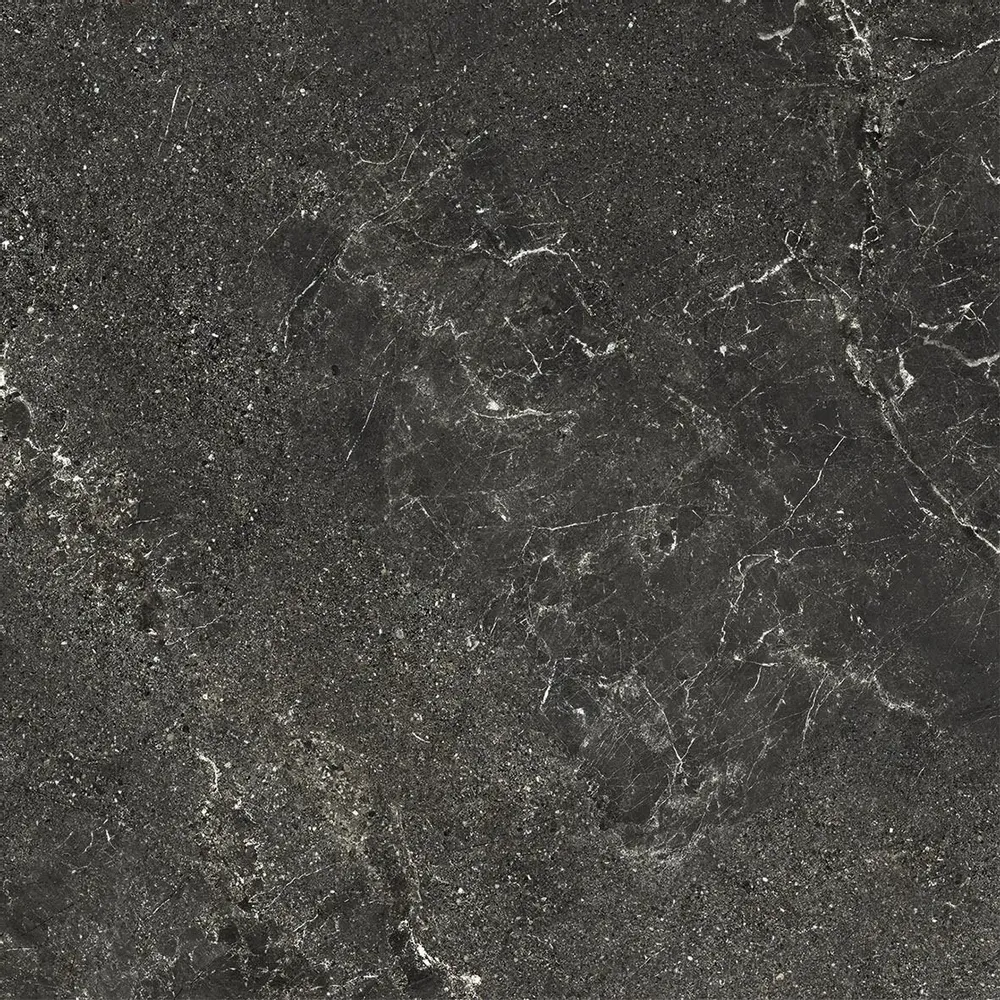 Outdoor floor coverings - Black Veined Stone Effect Porcelain Stoneware, Non-Slip, 60x60 cm - EWBE1334 (Ceramishop.fr) - CERAMISHOP