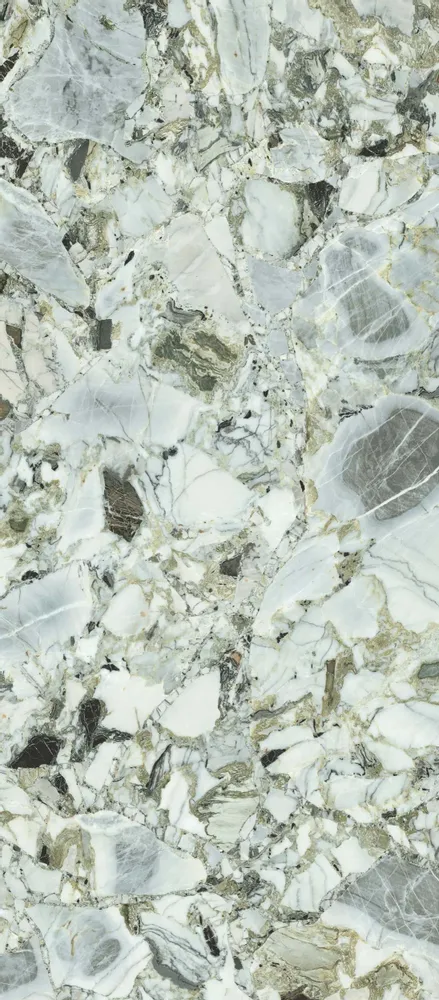 Indoor floor coverings - Marble Effect Porcelain Stoneware Ocean White Matt 60X120 - EWHB200 (Ceramishop.fr) - CERAMISHOP