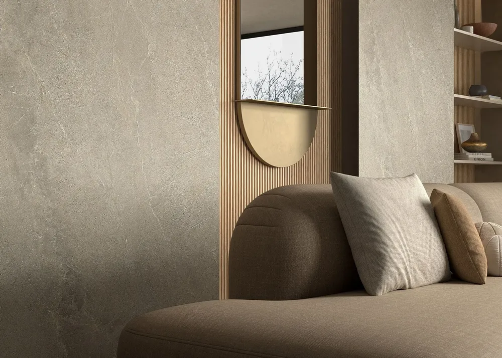 Indoor floor coverings - Beige Veined Stone Effect Porcelain Stoneware 60X120 - EWDS1319 (Ceramishop.fr) - CERAMISHOP