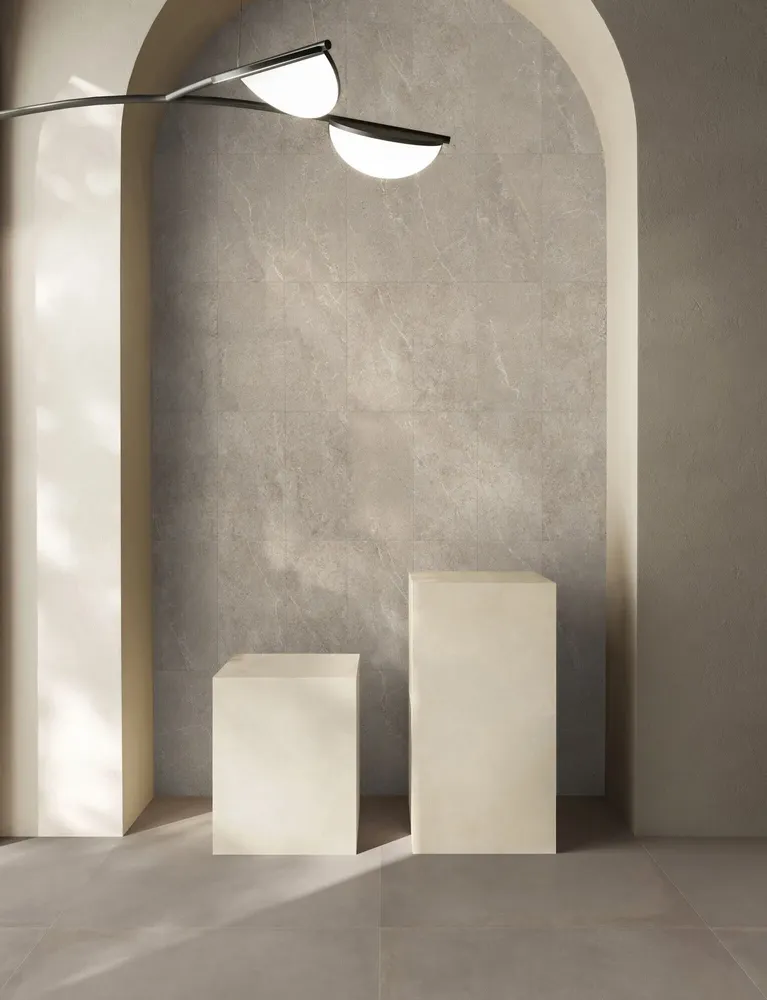 Indoor floor coverings - Beige Veined Stone Effect Porcelain Stoneware 60x60 - EWDS1329 (Ceramishop.fr) - CERAMISHOP