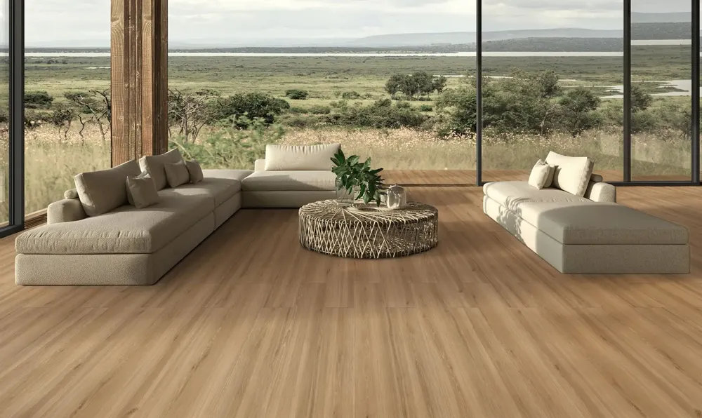 Indoor floor coverings - Honey Wood Effect Porcelain Stoneware 20X120 - EWKO1448 (Ceramishop.fr) - CERAMISHOP