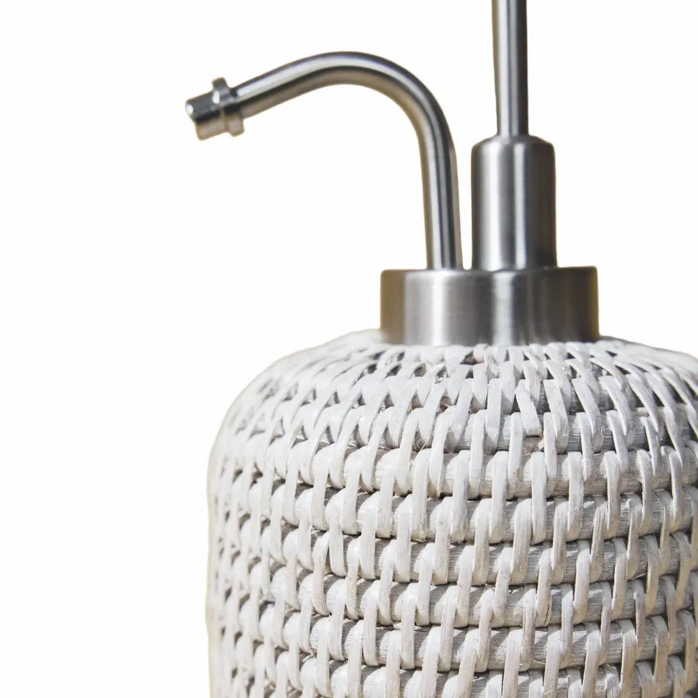 Porte-savons - Grand distributeur de savon en rotin - KING ZOO