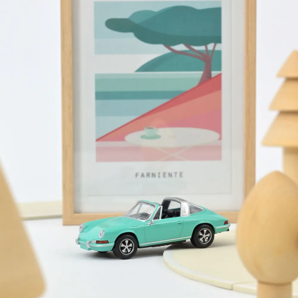 Jouets enfants - Porsche 911 Targa 1969 Vert menthe Jet-car 1/43 - NOREV