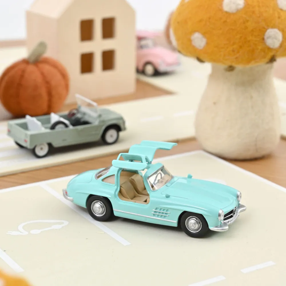 Jouets enfants - Mercedes Benz 300SL 1955 Turquoise Jet-car 1/43 - NOREV