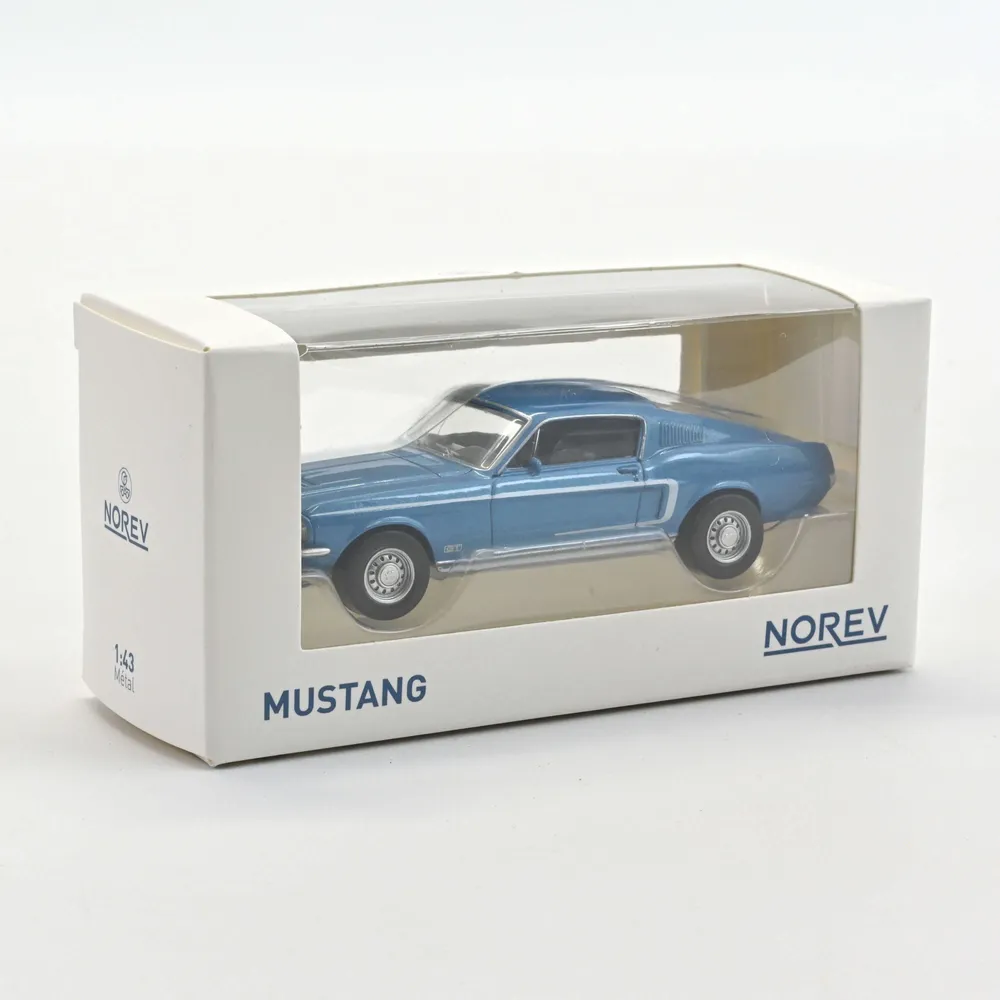 Jouets enfants - Ford Mustang GT Fastback 1968 Acapulco Blue Jet-car 1/43 - NOREV
