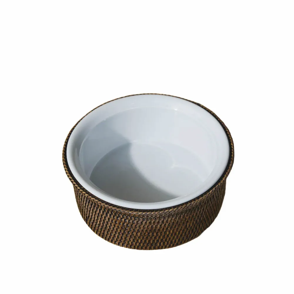 Plats et saladiers - Boulanger rond en rotin avec couvercle - KING ZOO