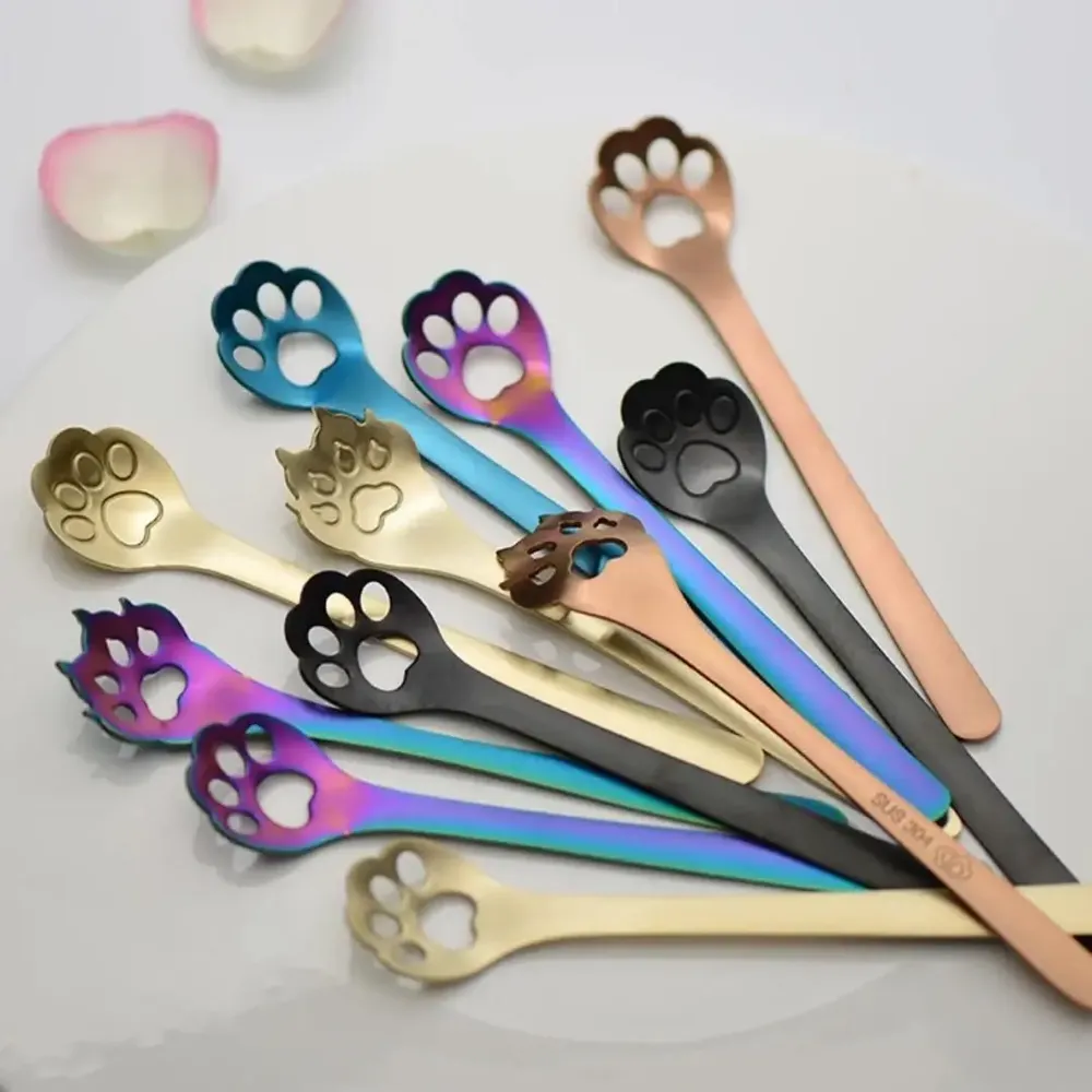 Flatware - Cat's Paw Spoon - 4 colors available - SOSTRAW & SMARTTHINGS