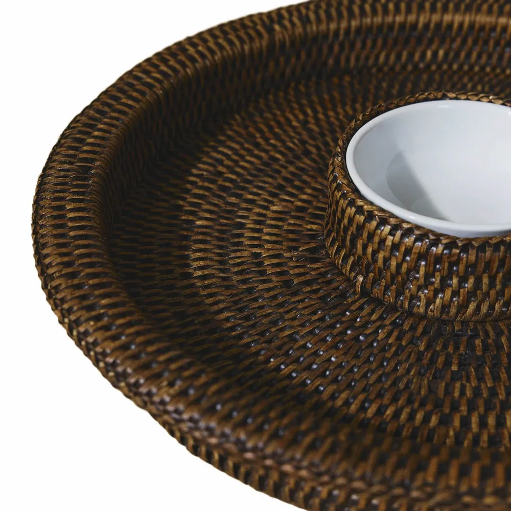 Plats et saladiers - Plateau à tremper en rotin - KING ZOO