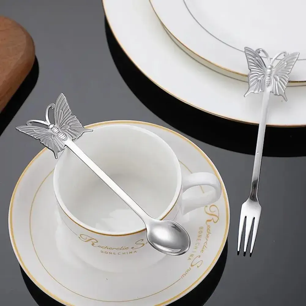 Flatware - Butterfly fork - Tapas & dessert - 4 colors - SOSTRAW & SMARTTHINGS