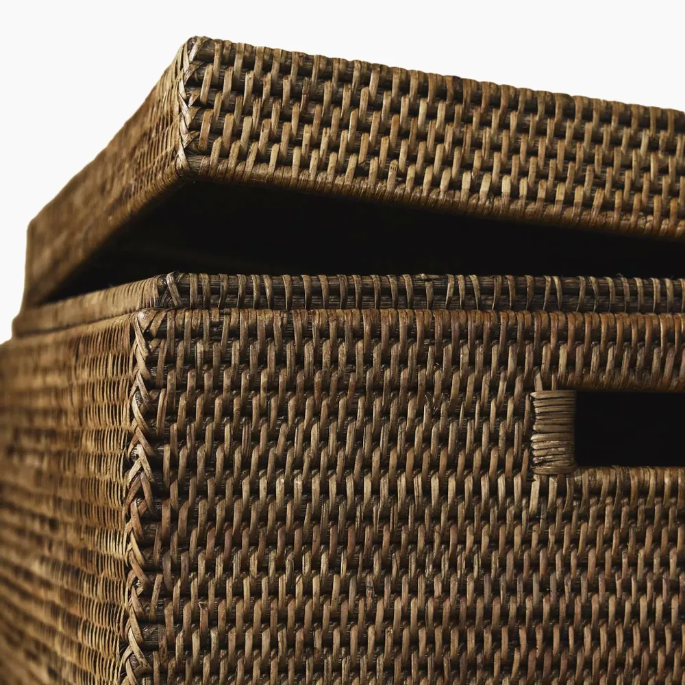 Baskets - Square Rattan Side Table - KING ZOO