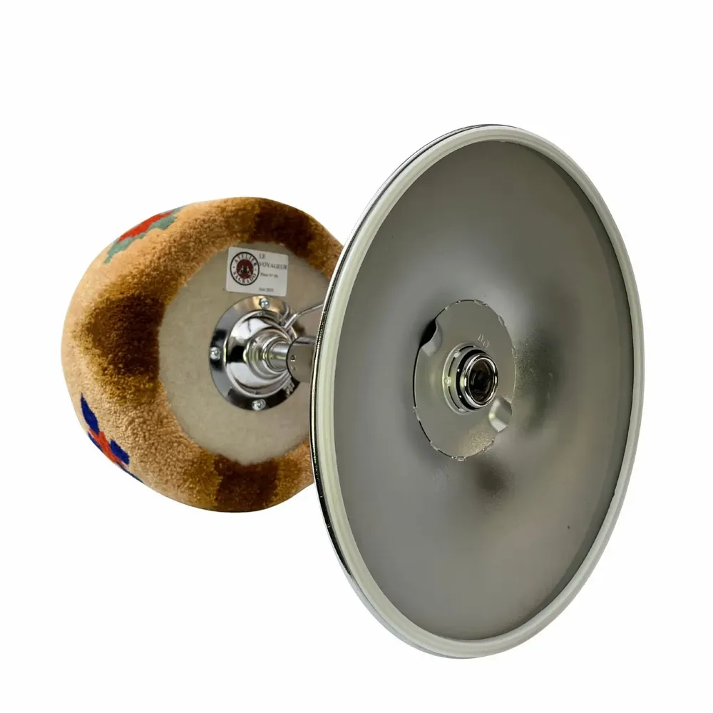 Design objects - Stool, wool and metal, Le Voyageur, unique piece. - ATELIER SAGRADO