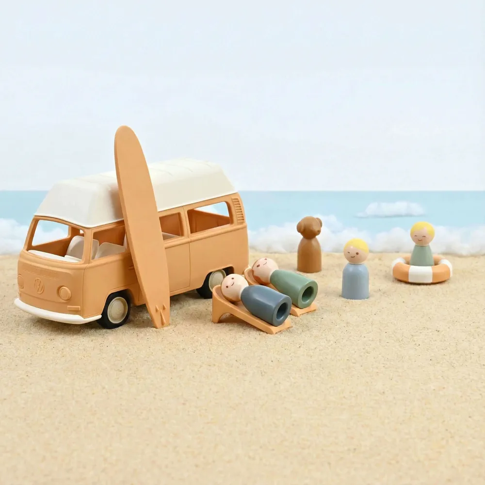Jouets enfants - Volkswagen Combi T2 Jaune Plastigam 1/24 - NOREV