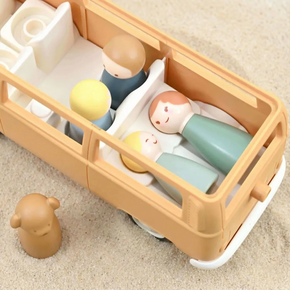 Jouets enfants - Volkswagen Combi T2 Jaune Plastigam 1/24 - NOREV