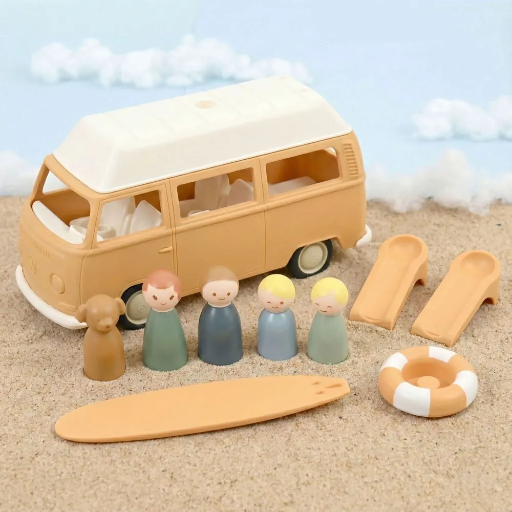 Jouets enfants - Volkswagen Combi T2 Jaune Plastigam 1/24 - NOREV