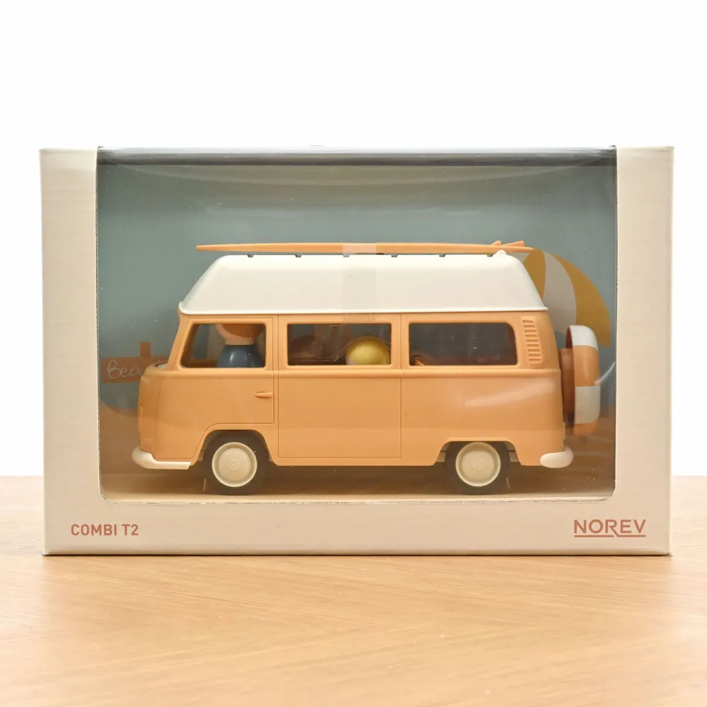 Jouets enfants - Volkswagen Combi T2 Jaune Plastigam 1/24 - NOREV