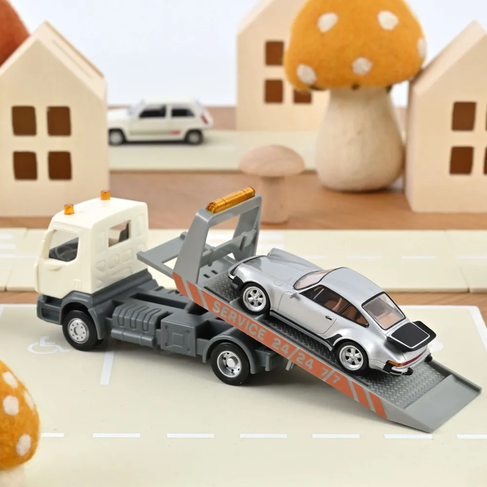 Jouets enfants - Dépanneuse Plastigam et Porsche 911 Jet-car 1/43 - NOREV