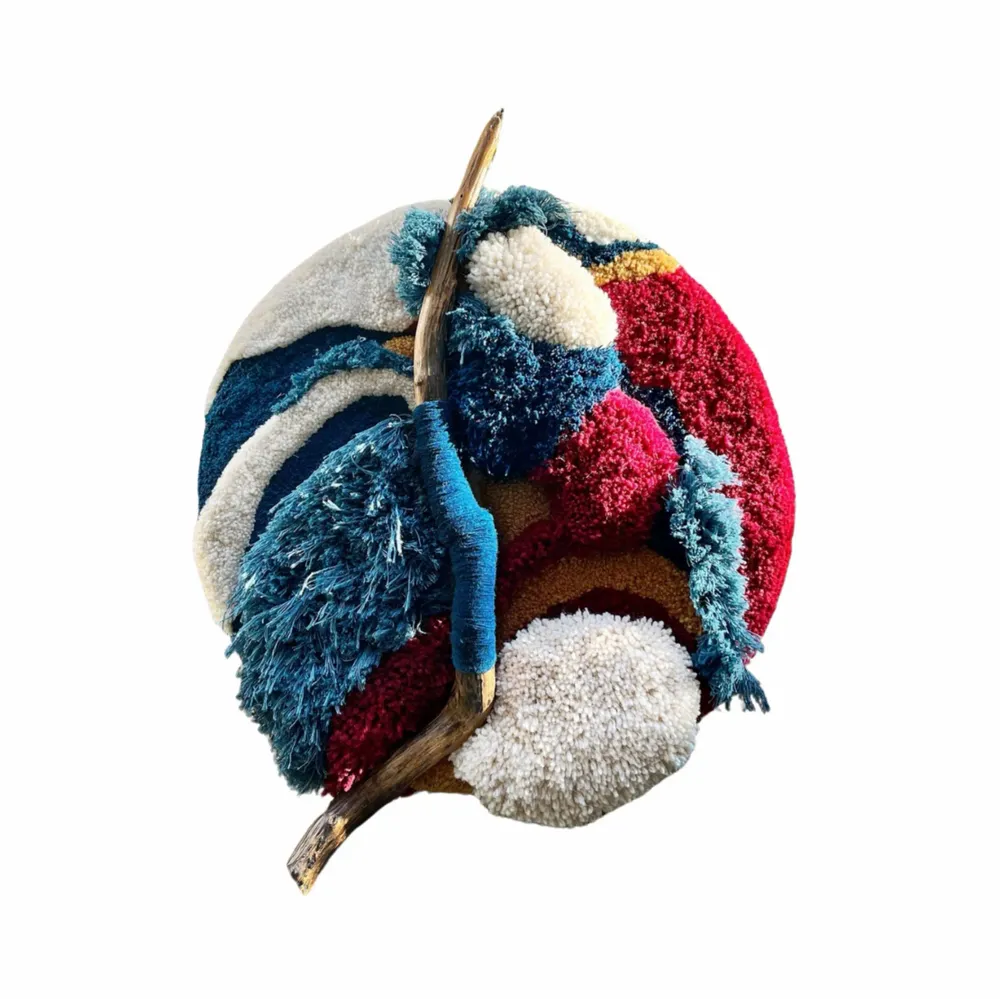 Tapestries - Wall Decor Tapestry, wool - cotton and wood, NAZARE. - ATELIER SAGRADO