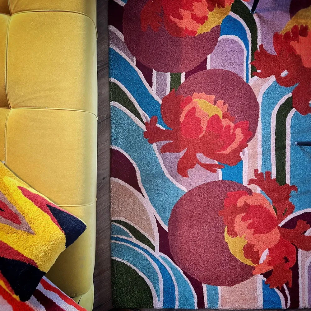 Tapestries - Carpet, Tapestry, Wool and Bamboo, SPRING1920 - ATELIER SAGRADO