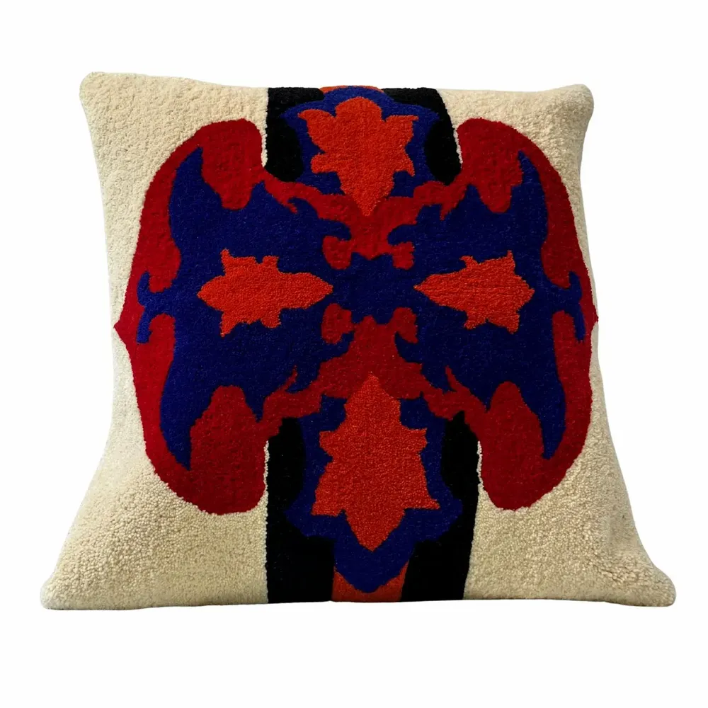 Fabric cushions - Floor cushion ottoman, wool, 1966 LE MASQUE. - ATELIER SAGRADO