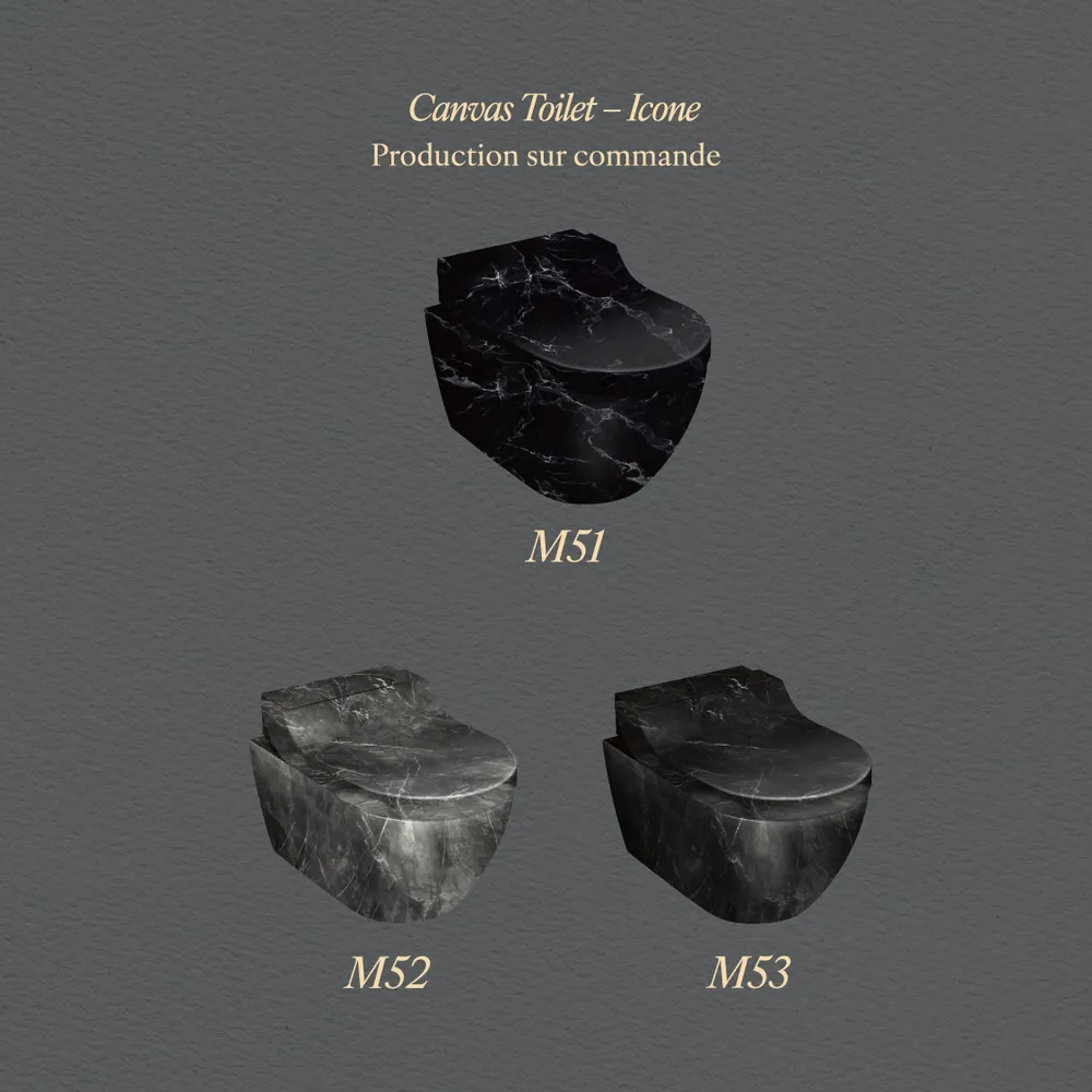 Céramique - Marbre Emotion Noir Series (M51,M52,M53) – Toilet - ARTOLETTA® MAISON COLLECTION