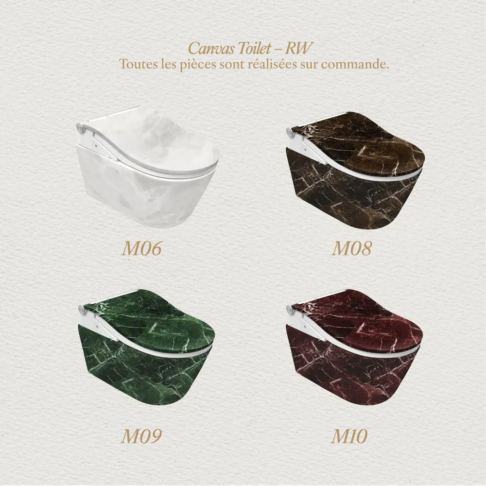 Céramique - Marbre Emotion Royale Series (M06,M08,M09,M10) – Toilet - ARTOLETTA® MAISON COLLECTION