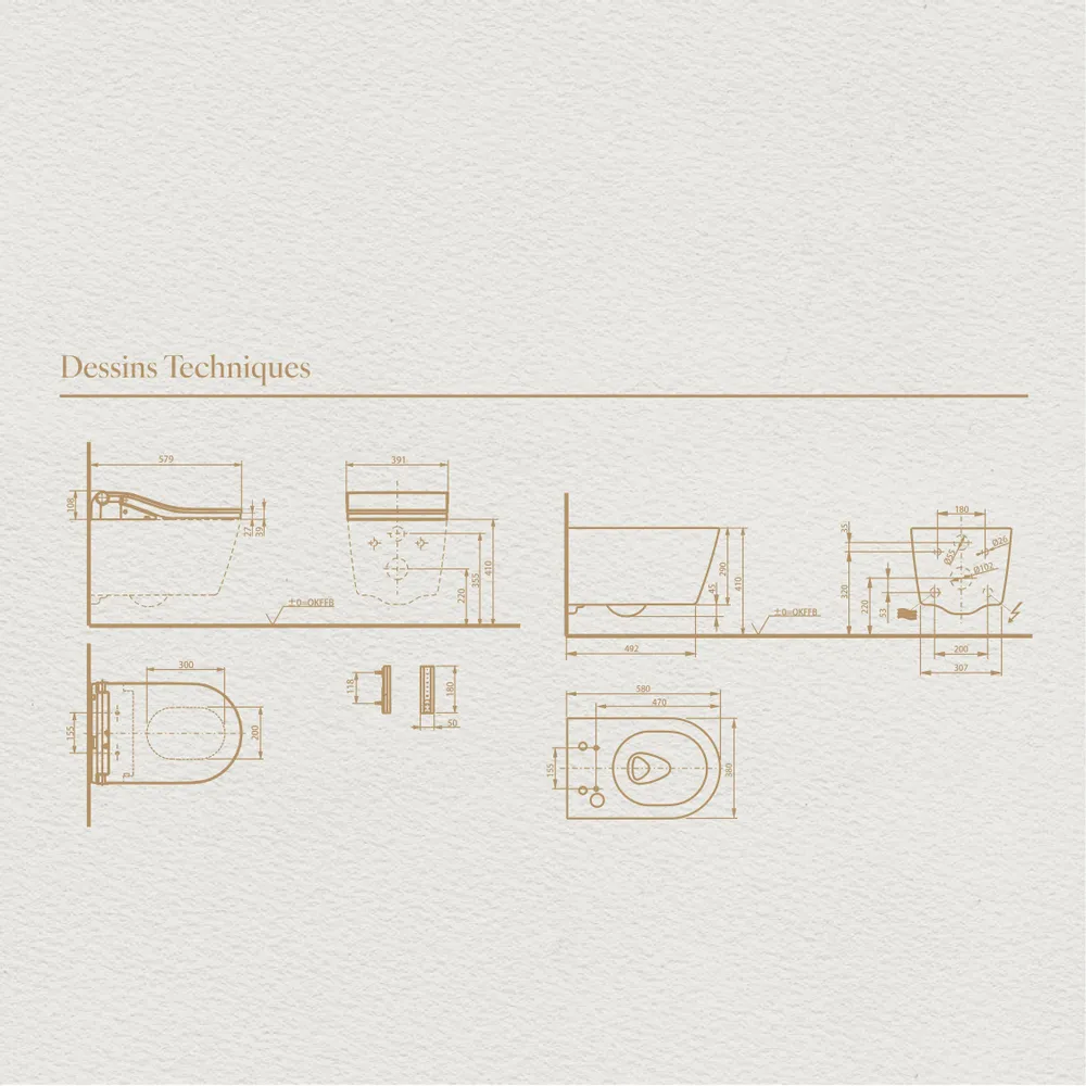 Céramique - Marbre Emotion Royale Series (M06,M08,M09,M10) – Toilet - ARTOLETTA® MAISON COLLECTION