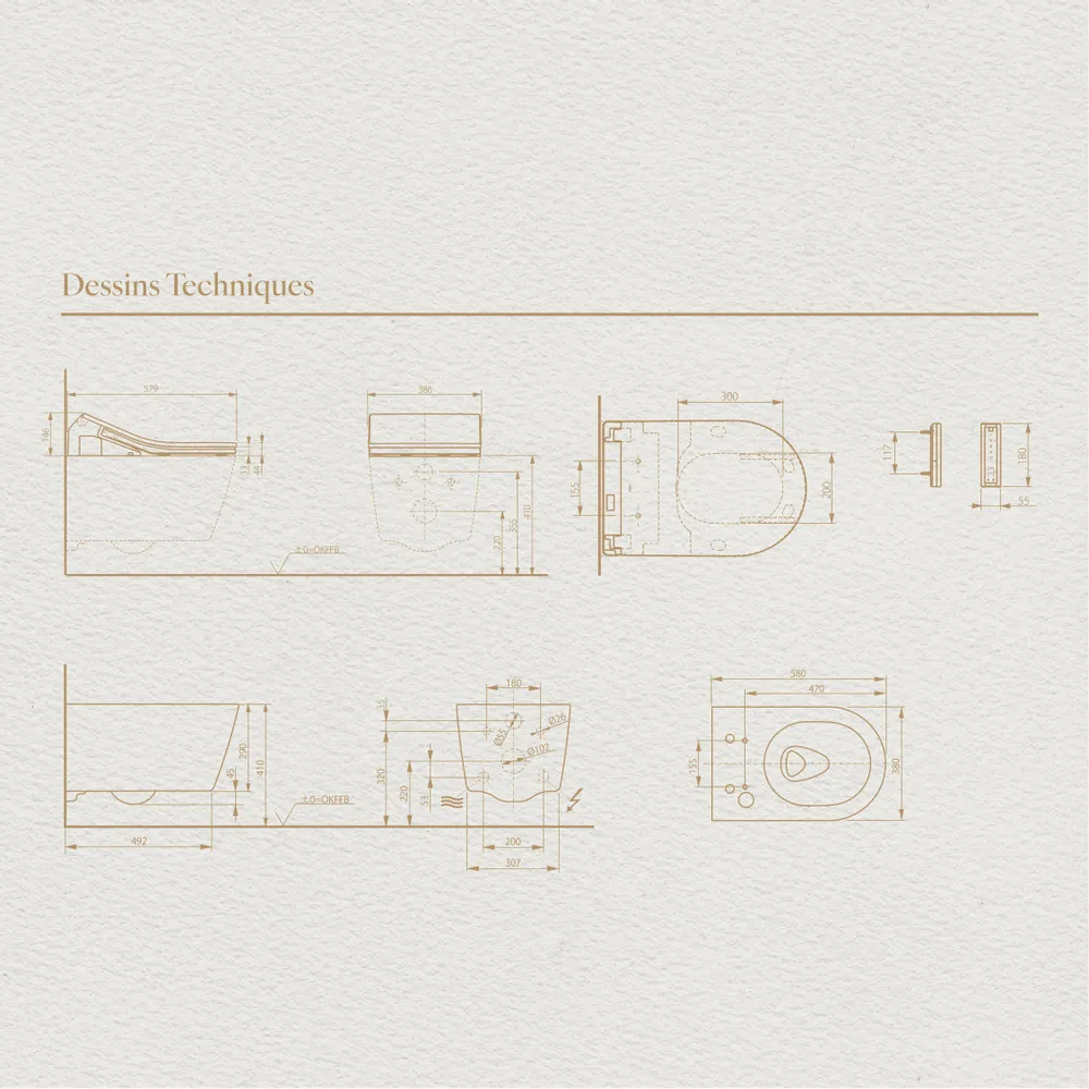 Céramique - Marbre Emotion Royale Series (M11,M12,M13,M14,M15) – Toilet - ARTOLETTA® MAISON COLLECTION