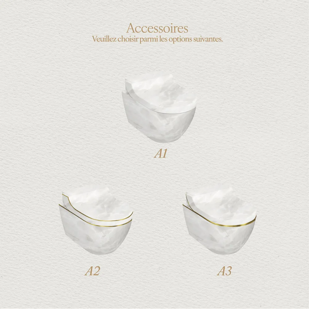 Céramique - Marbre Emotion Royale Series (M16,M17,M18,M19,M20) – Toilet - ARTOLETTA® MAISON COLLECTION