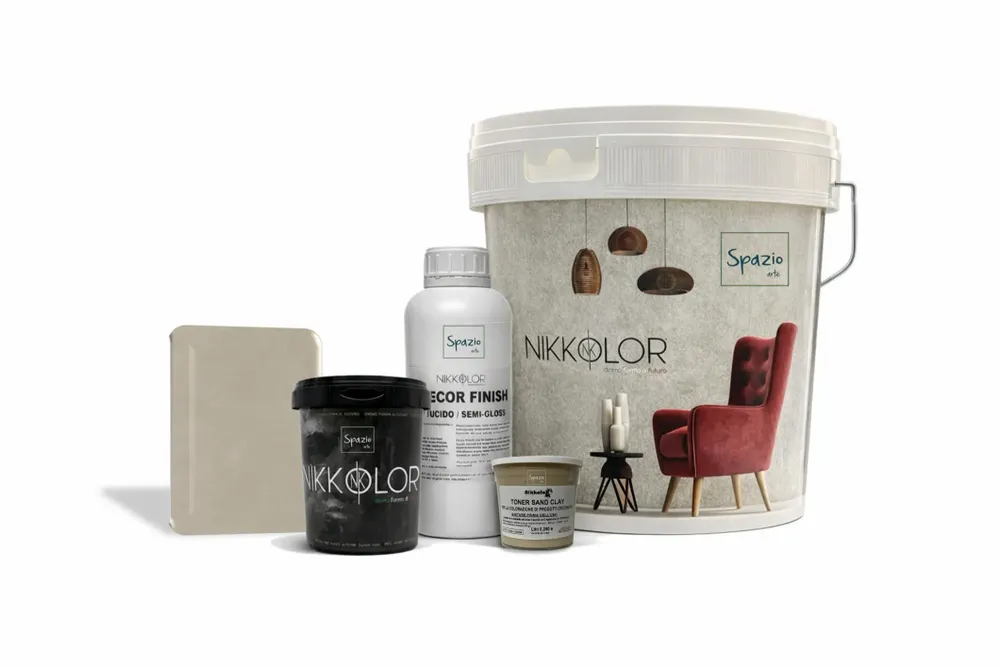 Indoor floor coverings - Complete Microcement Kit for 8 m² of Walls and Floors – Sand Clay - NIKKOLOR ITALIA