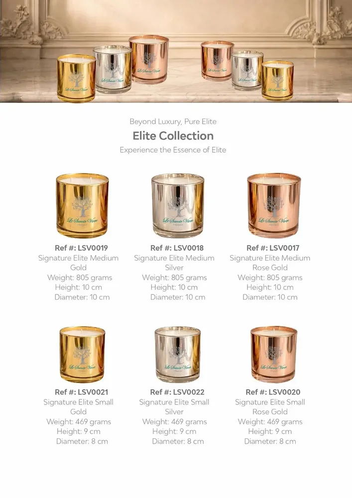 Objets de décoration - Signature  Elite Small ,  Rose Gold - LE SAVOIR VIVRE