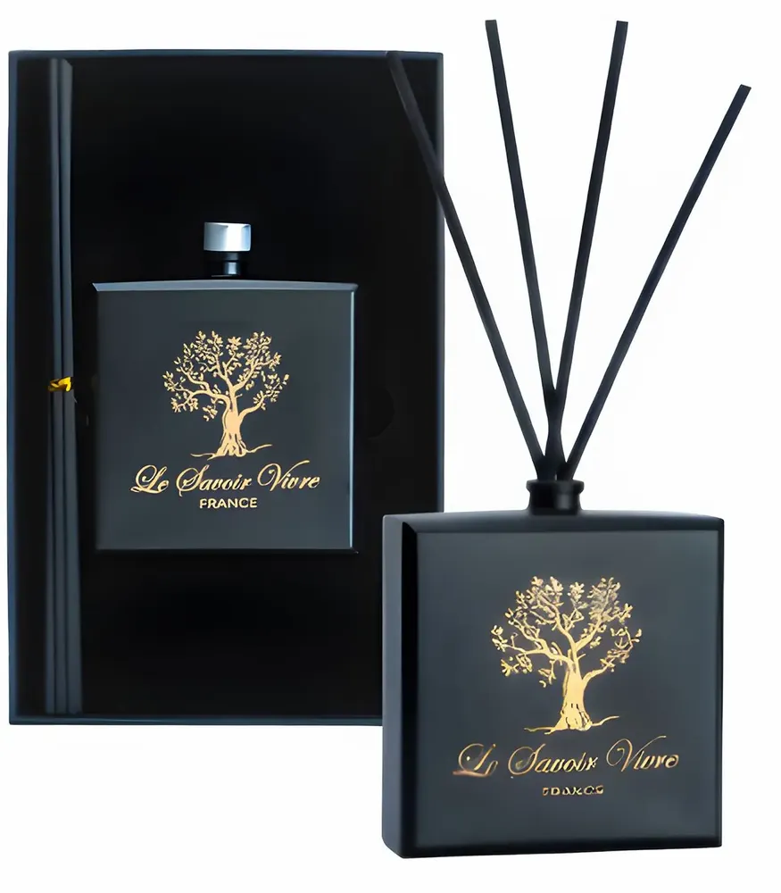 Cadeaux - Reed diffuser Flat .  Black  200 ml - LE SAVOIR VIVRE