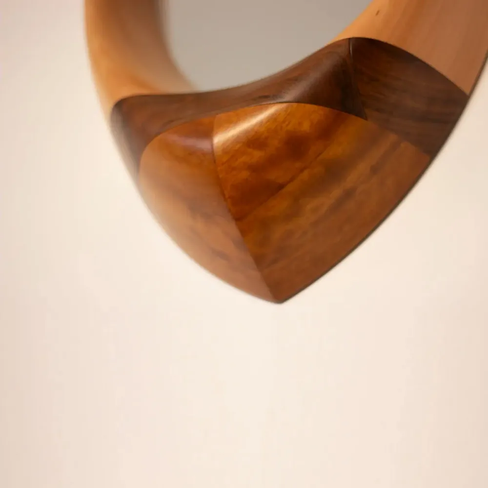 Mirrors - Portal Mirror - Beech and Walnut Wood - DAMJ
