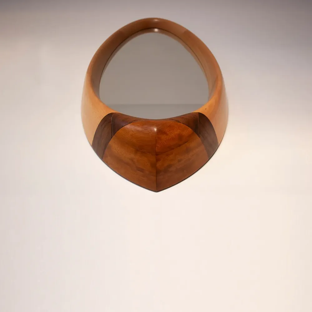 Mirrors - Portal Mirror - Beech and Walnut Wood - DAMJ