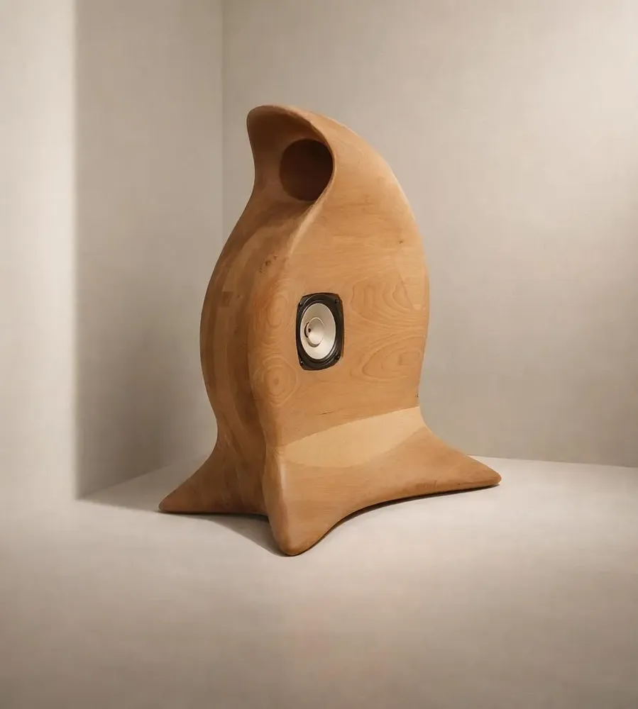 Speakers and radios - Hype | Sculpted Cherry BLH Loudspeaker - NEXART