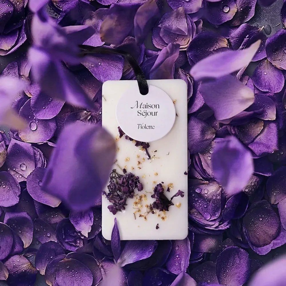 Floral decoration - Fragrant floral card - Violet - MAISON SÉJOUR