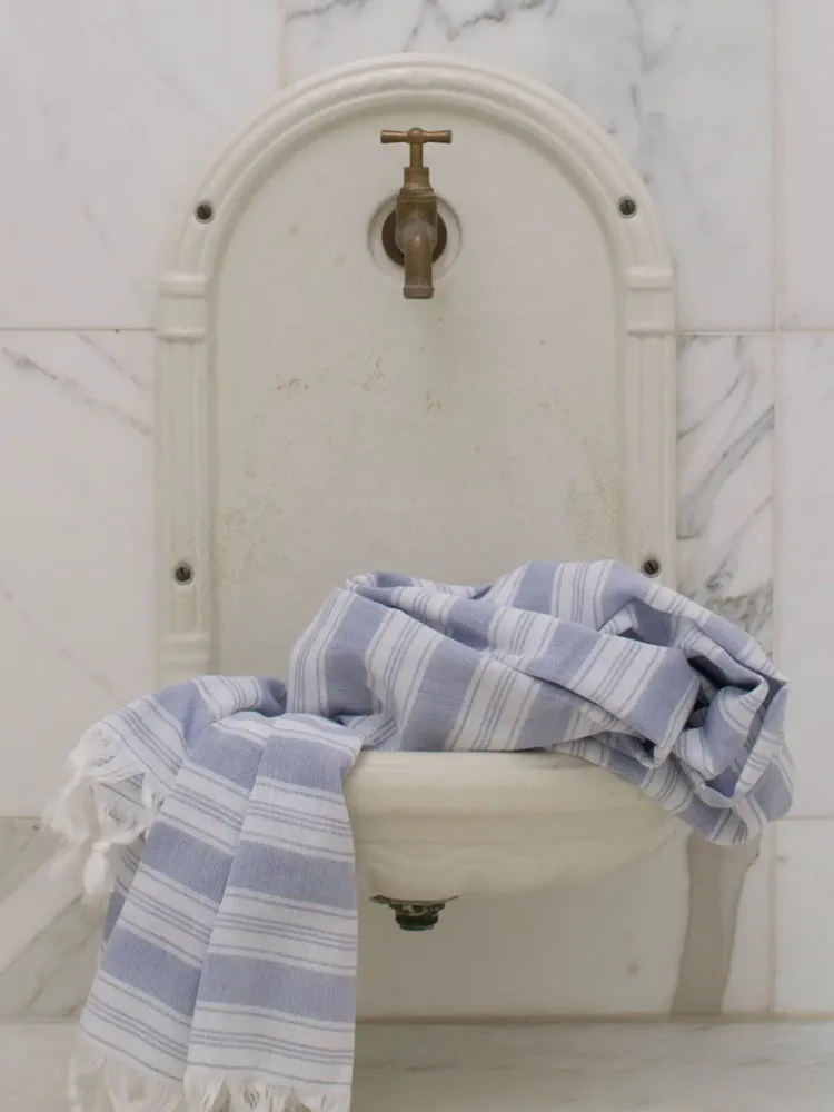 Pools - hammam towel - pareo cornflower blue - OTTOMANIA