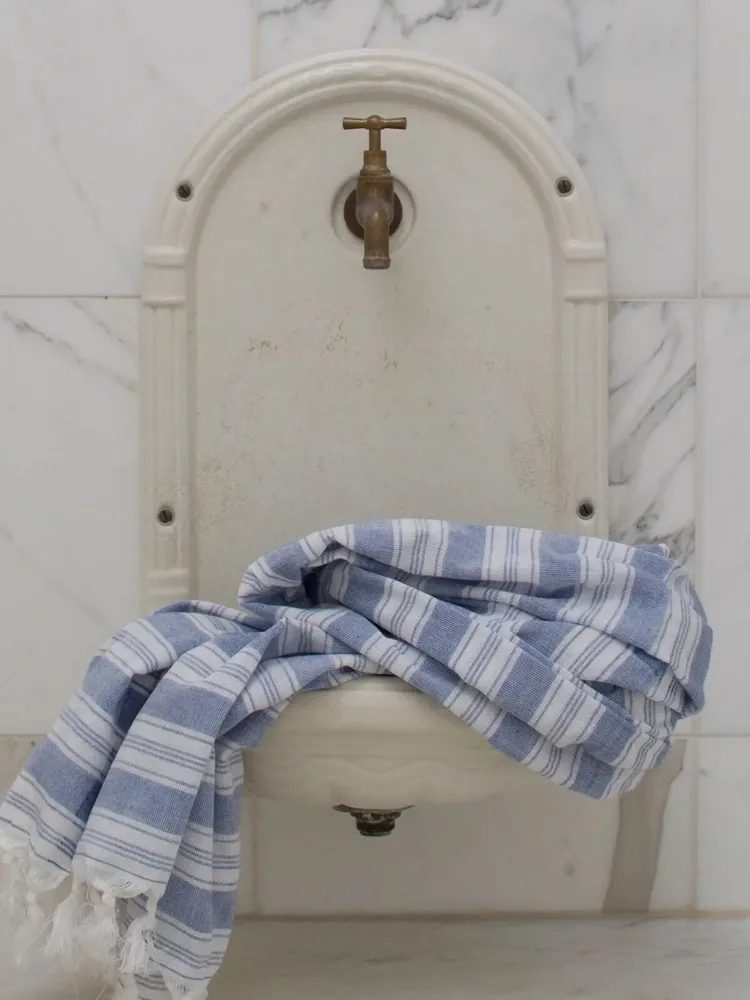 Pools - hammam towel - pareo parliament blue - OTTOMANIA