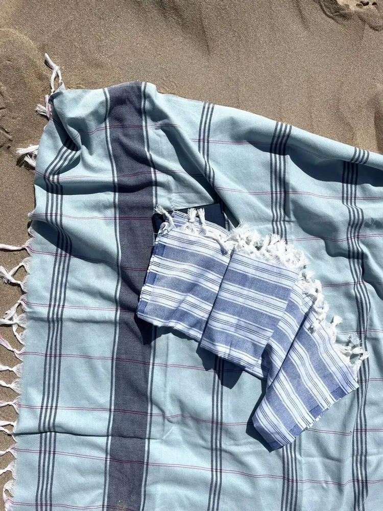 Pools - hammam towel - pareo parliament blue - OTTOMANIA