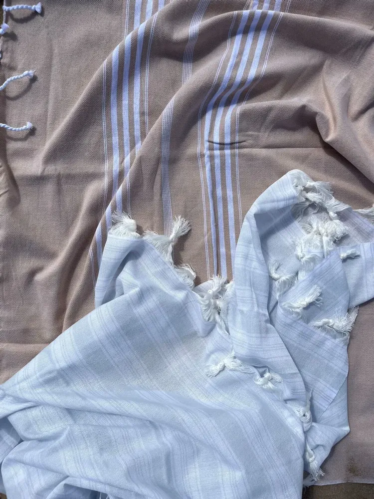 Pools - hammam towel - pareo light blue - OTTOMANIA