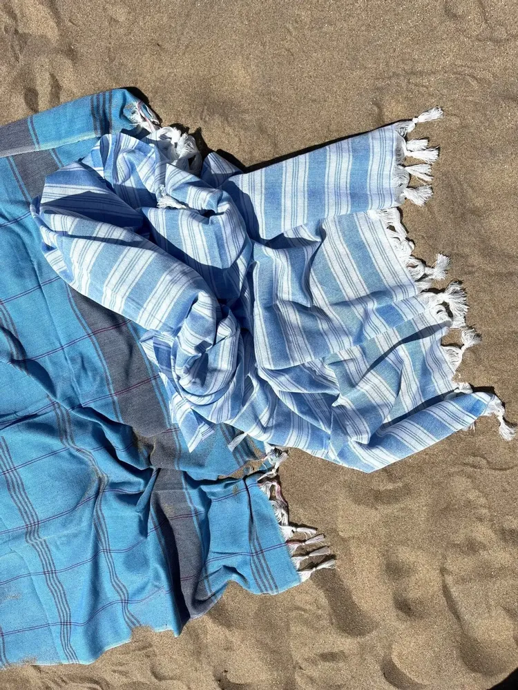 Pools - hammam towel - pareo mediterranean blue - OTTOMANIA