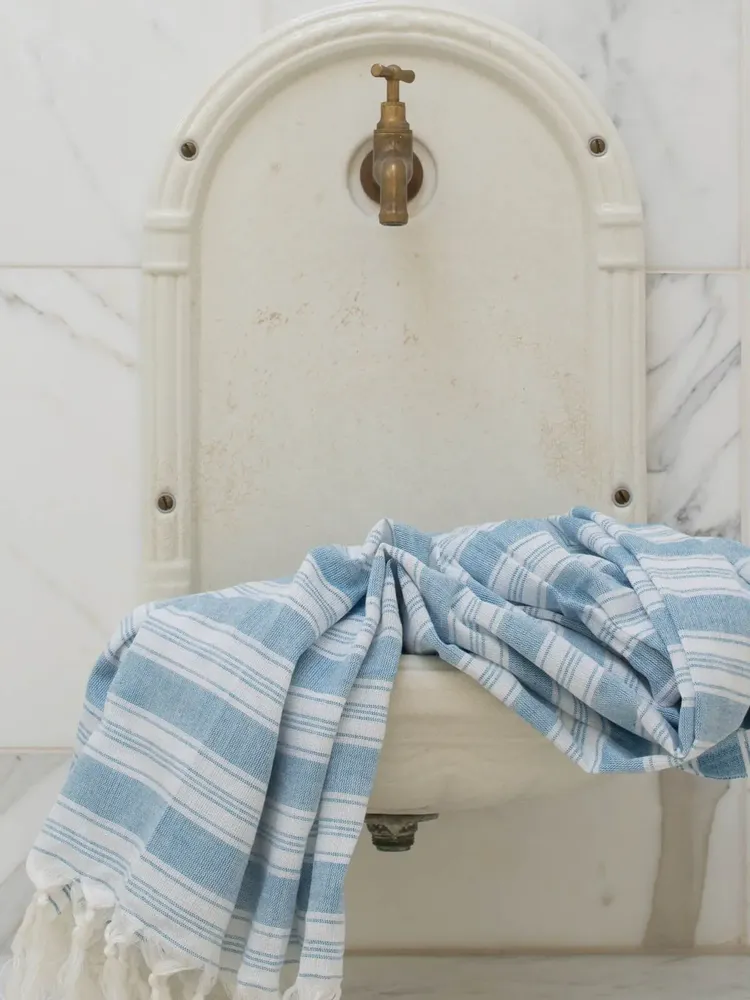 Piscines - fouta - pareo bleu océan - OTTOMANIA