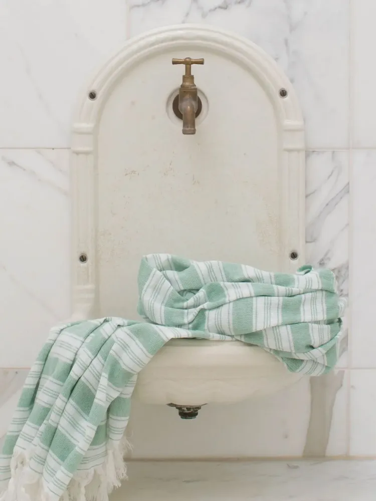 Piscines - fouta - pareo vert émeraude - OTTOMANIA