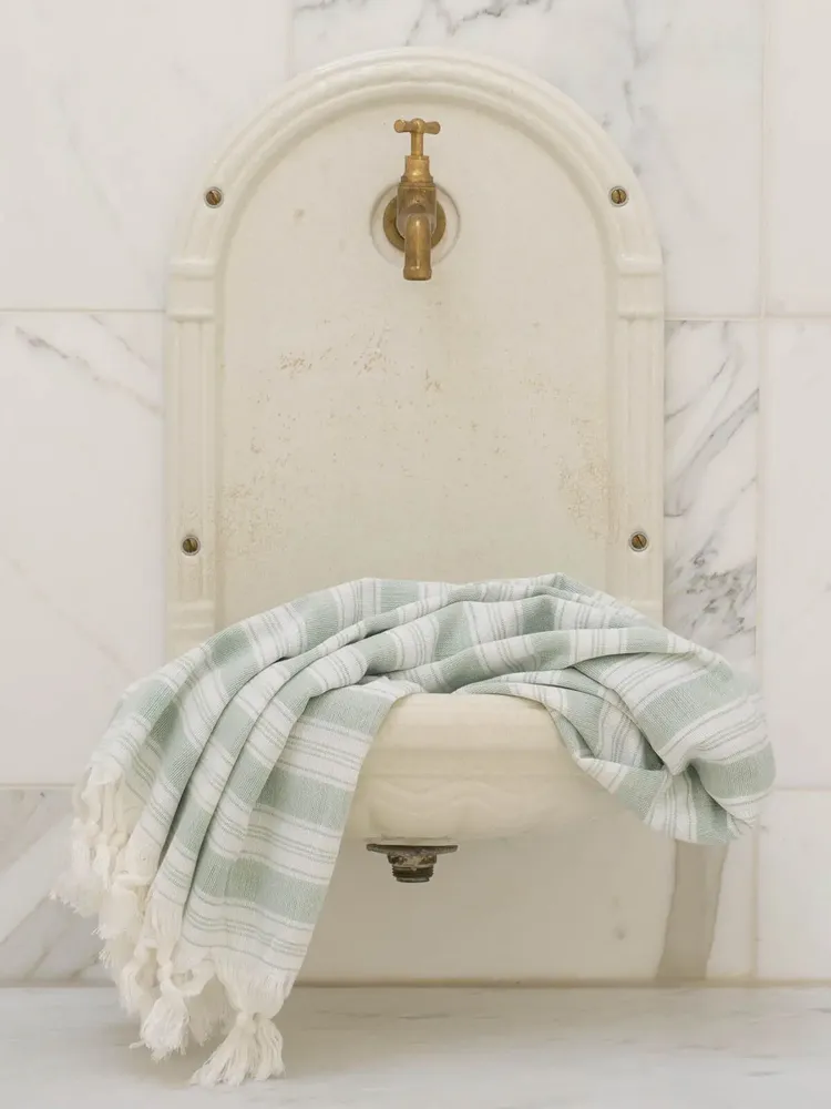 Pools - hammam towel - pareo grey green - OTTOMANIA
