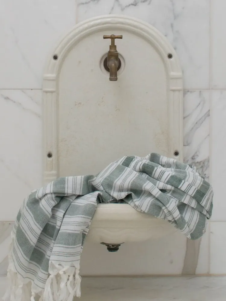 Piscines - fouta - pareo vert sapin - OTTOMANIA