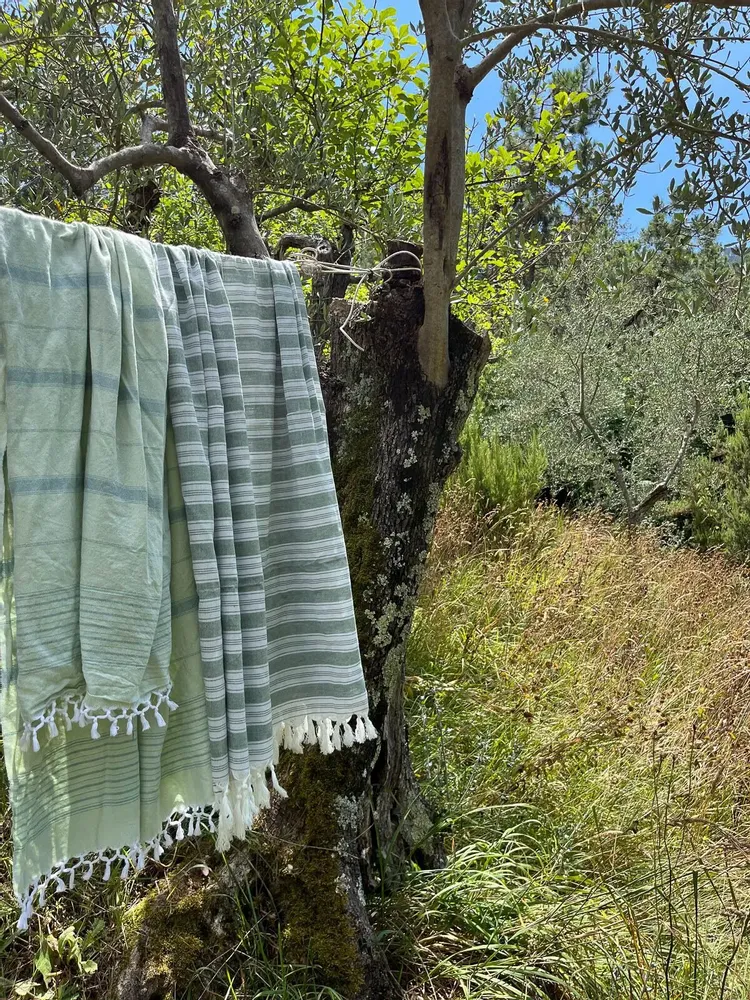 Piscines - fouta - pareo vert sapin - OTTOMANIA