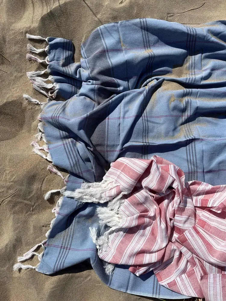 Pools - hammam towel - pareo burgundy - OTTOMANIA