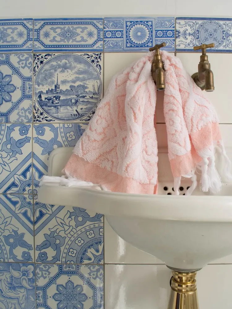 Chambres d'hôtels - serviette pêche - OTTOMANIA