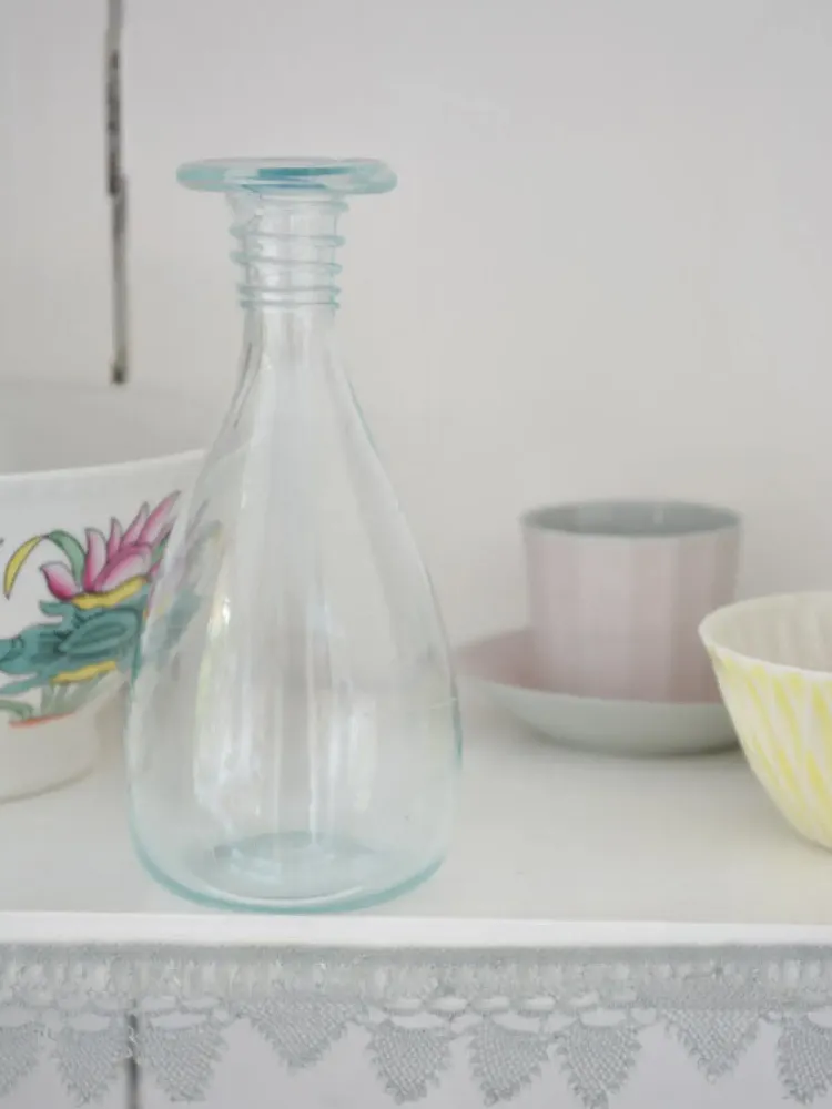 Glass - small vase with decorated neck, 15 cm - OTTOMANIA
