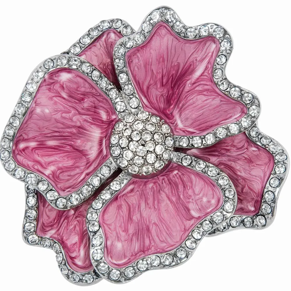 Assiettes au quotidien - Anneaux de serviette 3D en forme de fleur blancs, lot de 4 - TIME FOR TEA